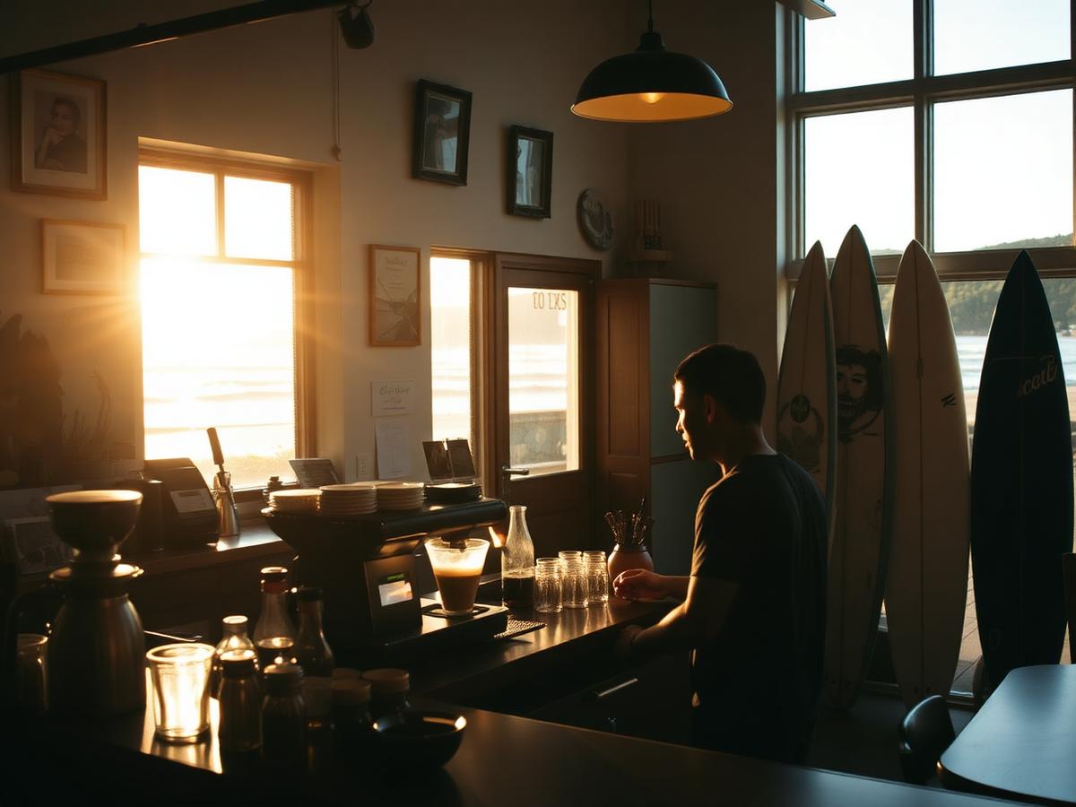Coffee, then the coast