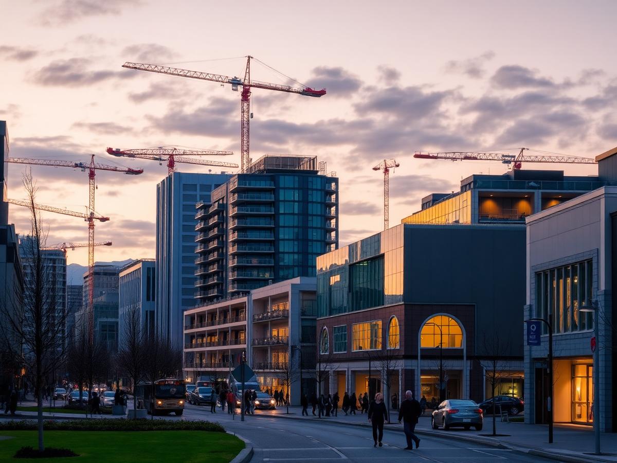 A city centre rebuilt